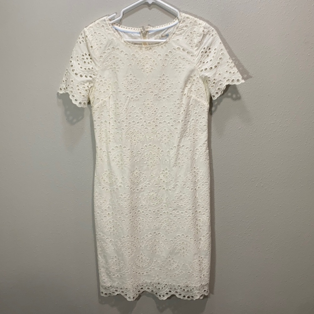 Boden Isadora Broderie Dress eyelet off white ww285 - Picture 2 of 11